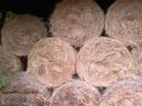 Round bales of meadow hay