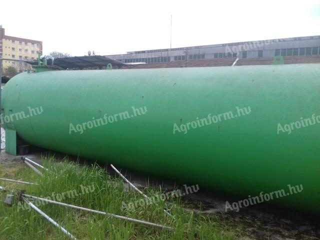 Used 30 m³ double-walled gas oil tank with exhaust system