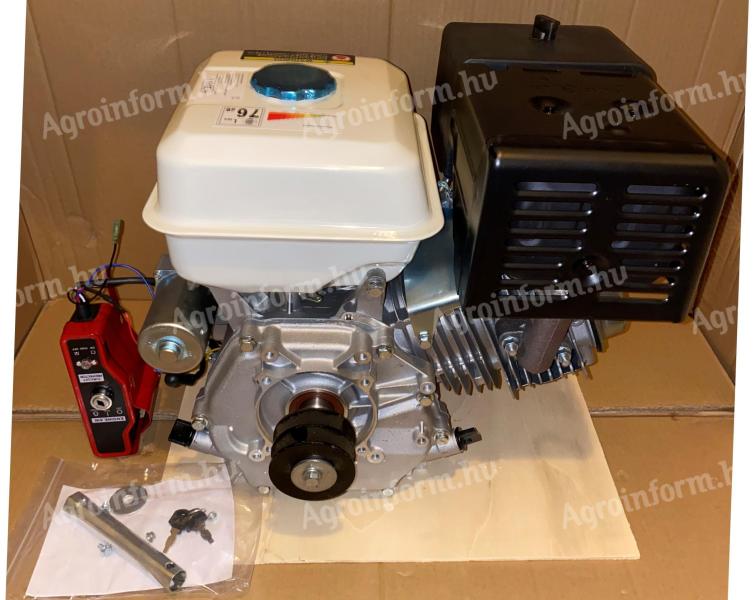 4T hnací motor 420 cm³/15 k s 25 mm horizontální hřídelí, dvojitá řemenice s klínovým řemenem * EuroMoto