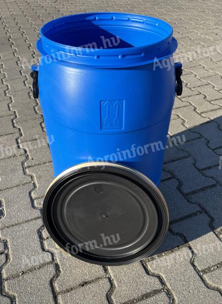 70 litre, food-grade, removable top, bayonet-lock, two-fill, plastic drums