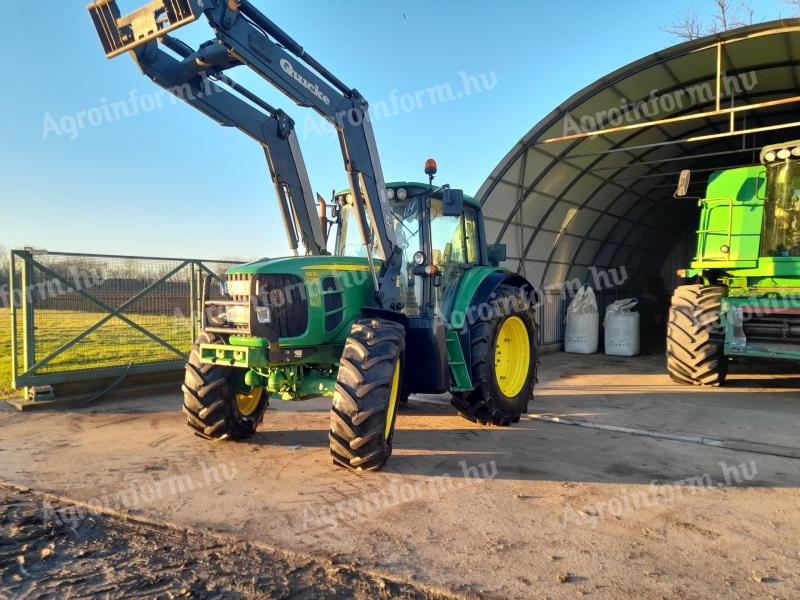 John Deere 6830 Premium, AT Ready, gefederte Kabine, 50 km/h AutoQuad Plus-Getriebe, Quick Q65