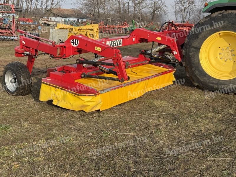 FELLA 3 m disc lawn mower with rubber roller and spike