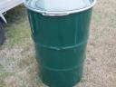 Brand new metal sheet barrel with buckle 200L - unpainted inside - action min. for 5 pieces