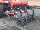 Faza 6 vibrocutter, 155 cm wide gruber, mounted with seed box, used in vineyard