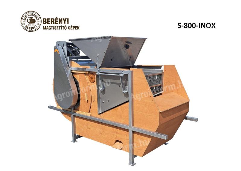 What we recommend our BERÉNYI S-800 and BERÉNYI S-800 INOX seed cleaning machines for