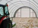 10 x 20 x 5 m basic white storage tent (semicircular curved)