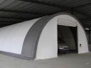 10 x 20 x 5 m basic white storage tent (semicircular curved)