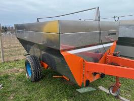 Inox szüretelő kocsi 35 q