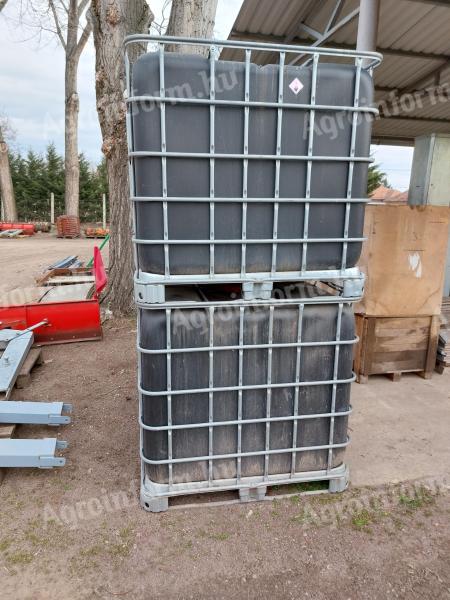 IBC container, used, black