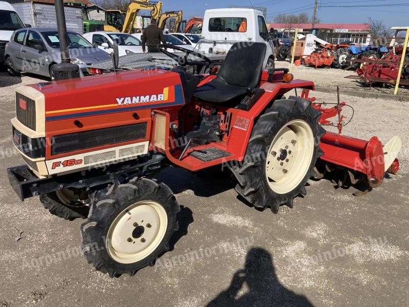 Yanmar F16D all-wheel drive Japanese small tractor with tiller for sale