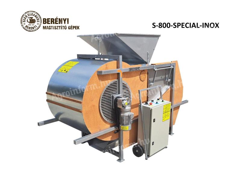 Čiščenje semena brez izgub s stroji za čiščenje semena BERÉNYI S-800 Special in Special INOX