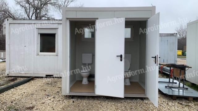 Gartentoilette, Außentoilette, Containertoilette, Sanitärcontainer, Doppeltoilette