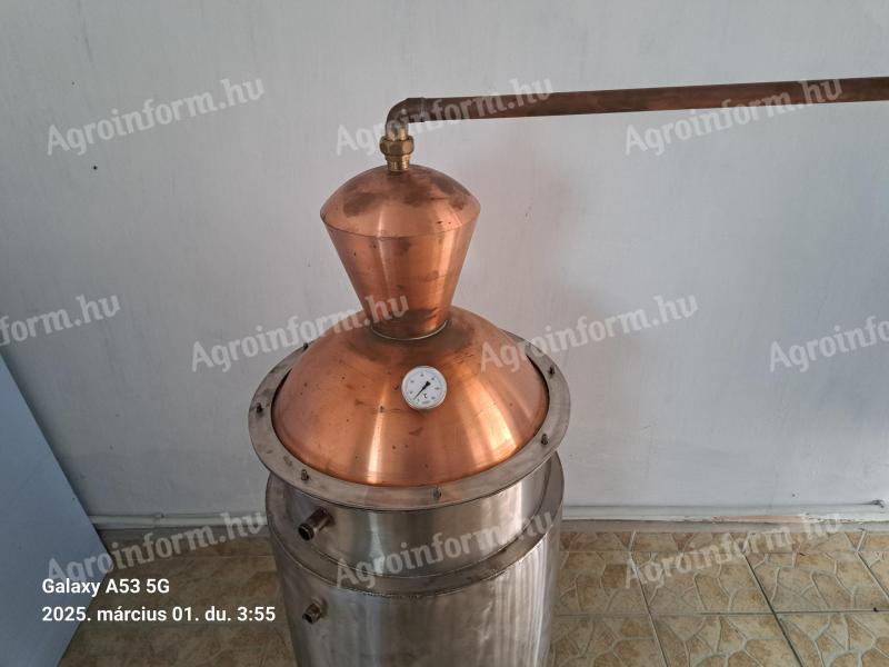 Double-walled 98 l brandy still