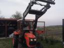 Kubota MU 4501 4x4 tractor with front loader and bale spike, with heated cab