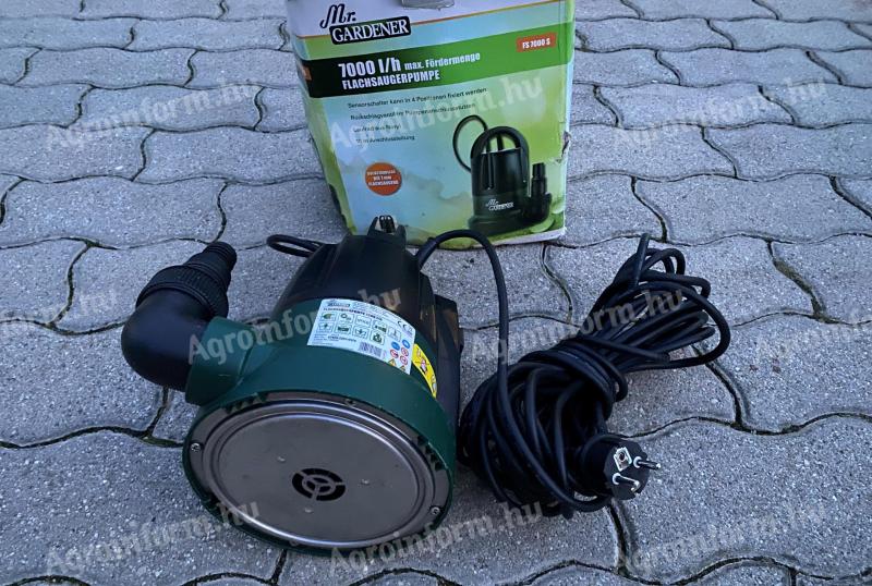 Ponorné čerpadlo 400 W - 7000 l/hod, ploché sací čerpadlo * Gardena FS 7000 S *