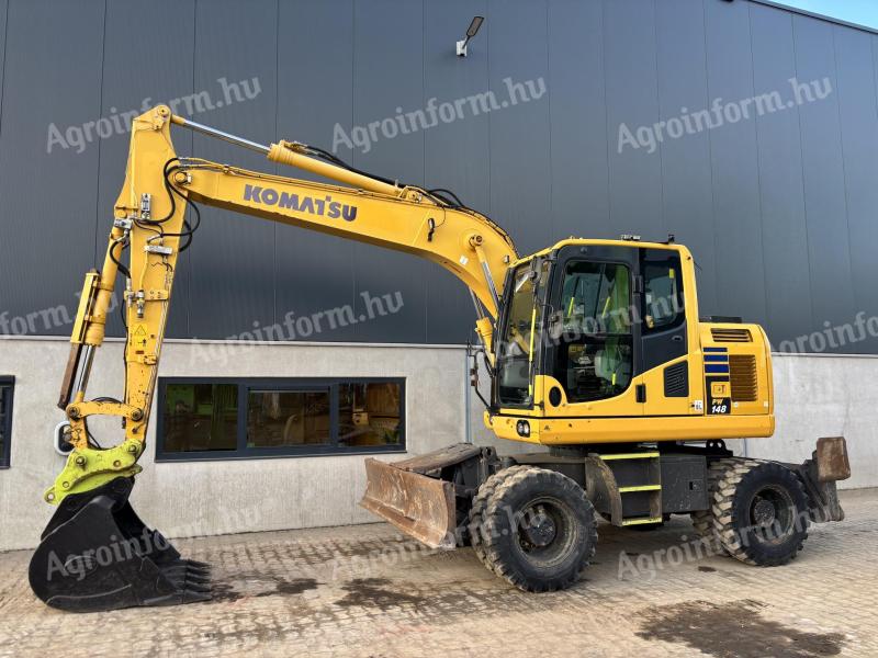 Komatsu PW148-10 Mobilní rypadlo / 2017 / 11 000 hodin / Leasing od 20%