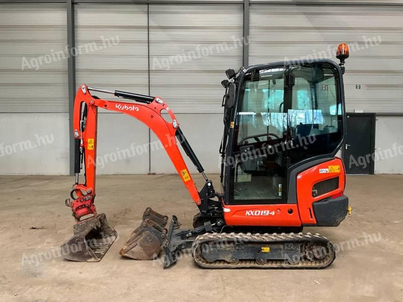 Minirýpadlo Kubota KX 019-4 Powertilt / 2019 / 642 prevádzkových hodín / Prenájom od 20%