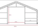 Namiot magazynowy o szerokości 9 m z podwójnymi ścianami/namiot magazynowy/namiot przemysłowy/namiot rolniczy