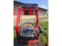 TYM T194 Branson kis tractor (140 cm tengelyszélességű kaszával), homlokrakodóval