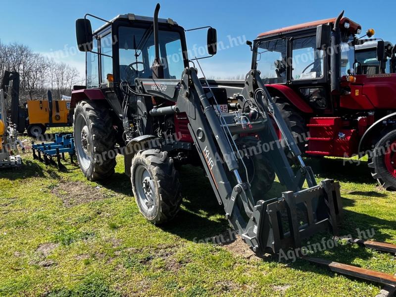 MTZ 820 tractor with KHR 80 front loader, 2 years old