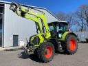 Claas Arion 650 CIS with factory front loader, front hydraulics and front TLT