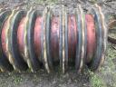 Short disc, Rubber mounted break roller members - Rabe - Fieldbird 7500 KAL