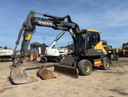 Volvo EWR150E gumikerekes kotró