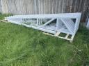 Semi roofed small shed frame, shed frame, iron frame, steel frame, garage, machine room, storage 4,5 x 20 m
