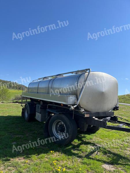 Saválló tartálykocsi 11000l,nitrosol tartály, tej szállító tartálykocsi