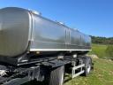 Saválló tartálykocsi 11000l,nitrosol tartály, tej szállító tartálykocsi
