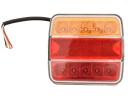 Tylne światło tylne LED, 4-funkcyjne, 12V-24V