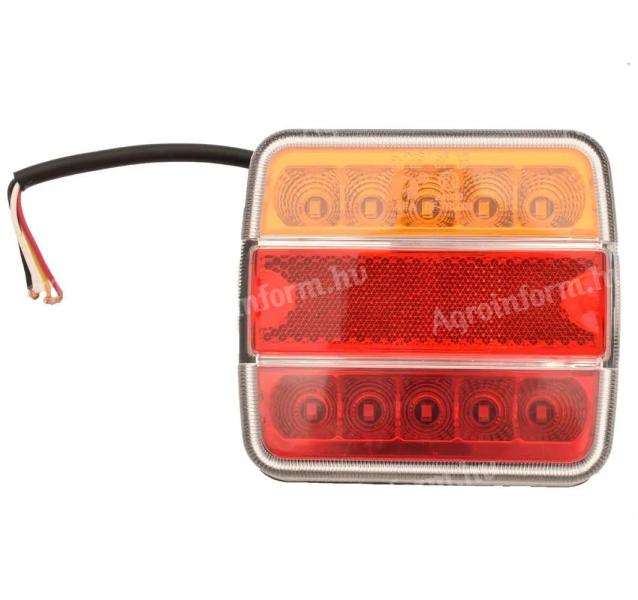 Tylne światło tylne LED, 4-funkcyjne, 12V-24V