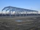 Hot-dip galvanized hall structure with 6-40 m span, with panels, with static plans