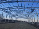 Hot-dip galvanized hall structure with 6-40 m span, with panels, with static plans