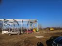 Hot-dip galvanized hall structure with 6-40 m span, with panels, with static plans