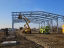 Hot-dip galvanized hall structure with 6-40 m span, with panels, with static plans