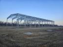 Hot-dip galvanized hall structure with 6-40 m span, with panels, with static plans