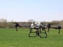 Drone spraying fungicide application in sunflowers - now official, legal