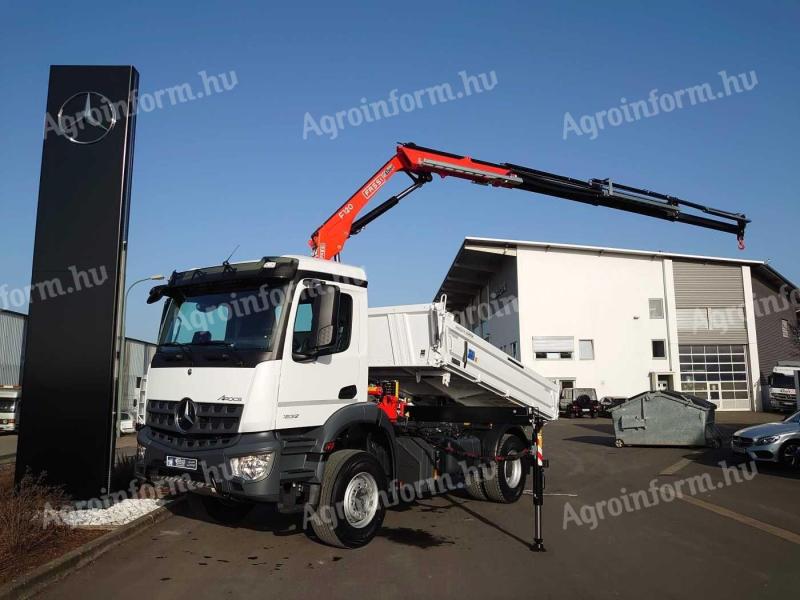 Mercedes-Benz Arocs 1832 KK 4×2 tipper + Fassi F120 crane / 2024 / 0 km / Leasing from 20%