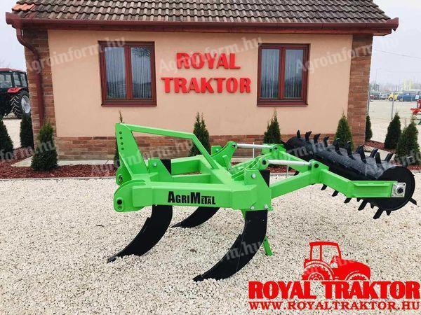 AGRIMETAL 3 NOŽNI KULTIVATOR Z UDARNIM VALJEM - POMETANJE SKLADIŠČA - ROYAL TRACTOR