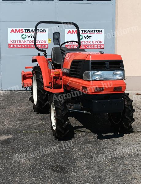 Kubota GL200 all-wheel drive 20 HP tractor with power steering, with factory tiller