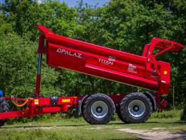 PALAZ TITAN 20 tonnás teknős tandem pótkocsi