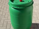 120 l plastic barrel with lid and lidding