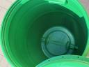 120 l plastic barrel with lid and lidding