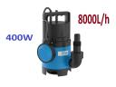 Ponorné čerpadlo 8000 l/h, čerpadlo na odpadovú vodu, čerpadlo na dažďovú vodu, kalové čerpadlo * Güde GS 4003 P
