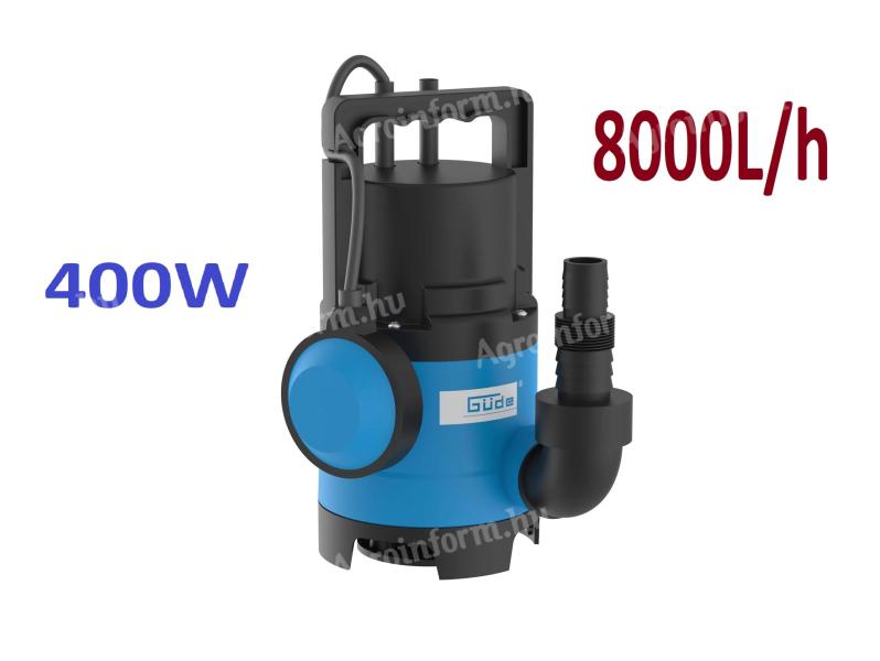 Ponorné čerpadlo 8000 l/h, čerpadlo na odpadovú vodu, čerpadlo na dažďovú vodu, kalové čerpadlo * Güde GS 4003 P
