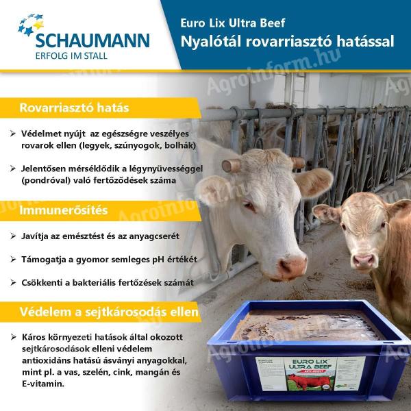 Euro Lix Ultra Beef - Wiadro do lizania z efektem odstraszania owadów 24 kg