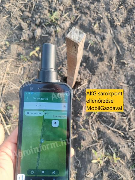 Ruční zařízení GPS RTK pro geodetické práce, vytyčování úhlů a kontrolu akg. ploch