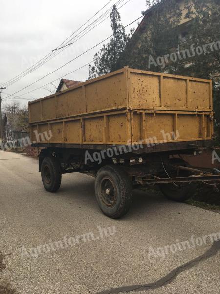Trailer, tipper, MBP 6, 5, red plates, 4 years technical