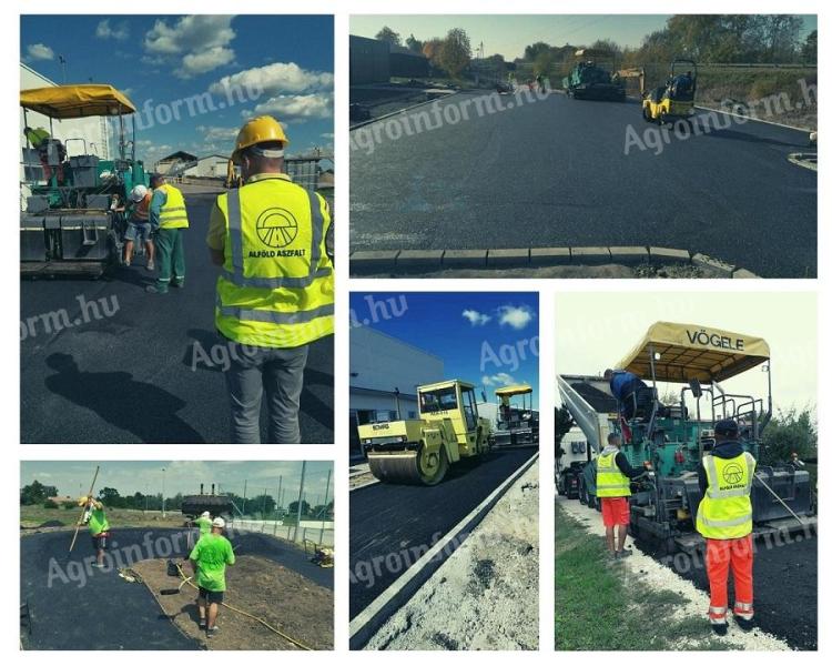 Road construction, asphalting, paving, demolition of buildings nationwide, with guarantee